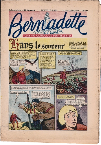 Bernadette BD hebdomadaire,Bernadette Soubirous,Grotte de Lourdes,Nane BD,
