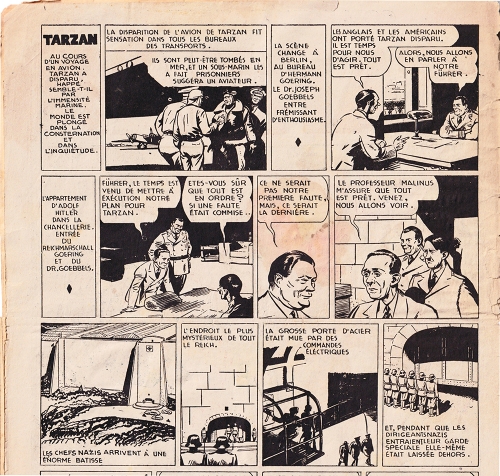 hitler,goering,tarzan,editions mondiales del duca,thorwald,ubermensch,bandes dessinées de collection,bar zing,tarzanides