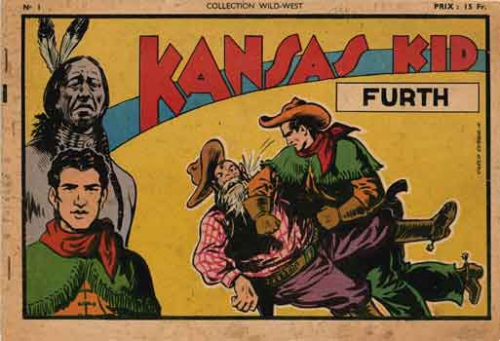 BD,bandes dessinées de collection,Kansas Kid,Robin des Bois,Furth,Furthacher,Fox,Alfred Hitchcock, Cossio Carlo