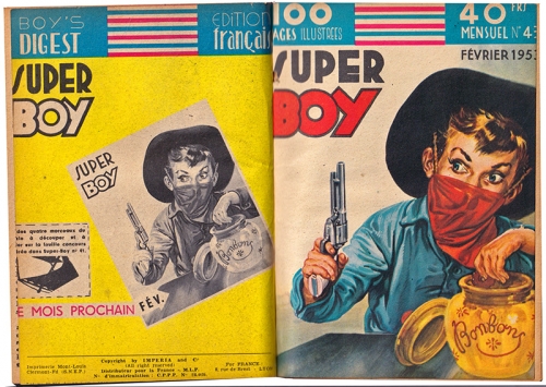Super Boy,Nylon Carter,éditions Impéria,Felix Molinari,Jacovitti,bandes dessinées de collections,