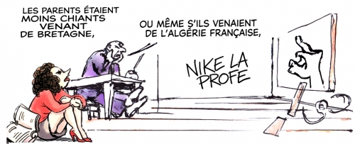 école laîque publique,profs menacés par des élèves,parents et l'enfant roi,écoliers égaux dans la délinquance