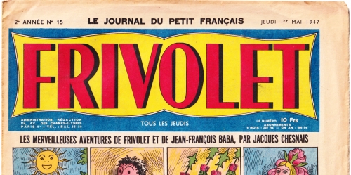 BD Frivolet,Bernadette Ratier,Mon Journal,Résistance Combat,J. Chesnais,  Tarzanide du grenier,bandes dessinées de collection,Bar Zing,Montluçon,