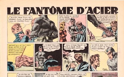 Superman,Spirou,Hurrah !,Jerry Siegel,Joé Shuster,Le fantôme d’acier,bandes dessinées de collection,Bar Zing,