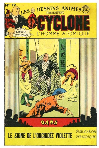 cossio,alain la foudre,cyclone l’homme atomique,paris-jeunes aventures 1947,bandes dessinées de collection,tarzanide,doc jivaro