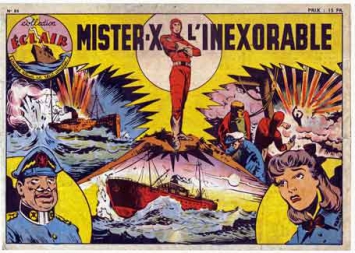 Mister X l'inexorable,collection Eclair,BD,bande dessinée ancienne,illustré pour enfants,
