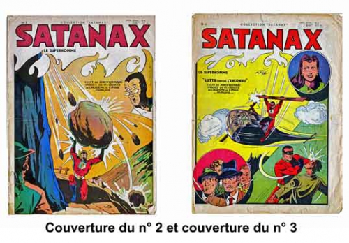 Satanax,bd,bandes dessinées anciennes,illustrés pour enfants,tarzanides,superhomme,jean d'Alvignac,A. Liquois,