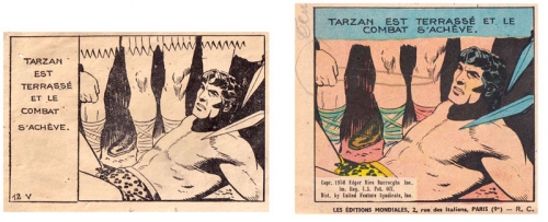 tarzan mensuel année 1951,brocante domérat,bandes dessinées de collection,bar zing,doc jivaro,tarzanides du grenier